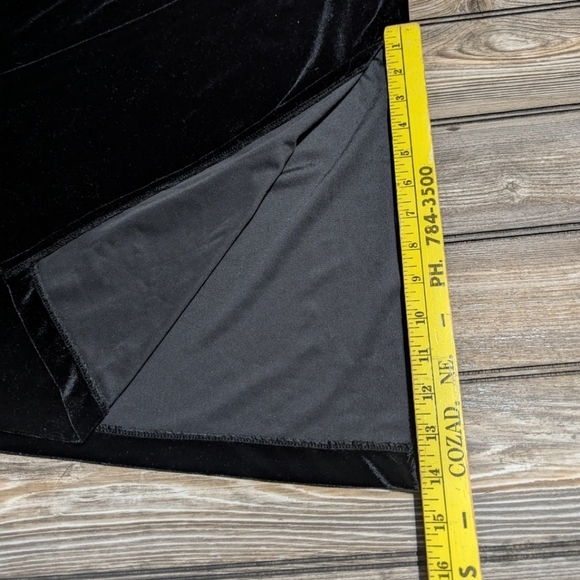 MSK women size 3X velour skirt plus size black - Picture 4 of 8